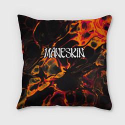 Подушка квадратная Maneskin red lava, цвет: 3D-принт
