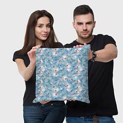 Подушка квадратная Деньги - купюры в 2 тысячи рублей, цвет: 3D-принт — фото 2