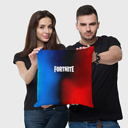 Подушка квадратная Fortnite game gradient, цвет: 3D-принт — фото 2