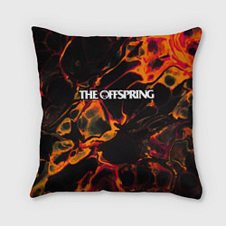 Подушка квадратная The Offspring red lava, цвет: 3D-принт
