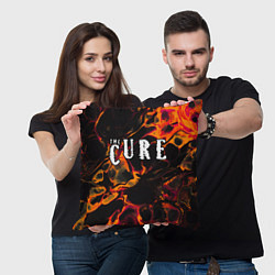 Подушка квадратная The Cure red lava, цвет: 3D-принт — фото 2