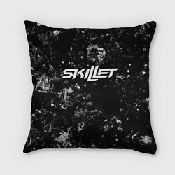 Подушка квадратная Skillet black ice, цвет: 3D-принт