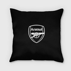 Подушка квадратная Arsenal fc белое лого, цвет: 3D-принт