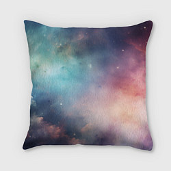 Подушка квадратная Нежный космос, цвет: 3D-принт