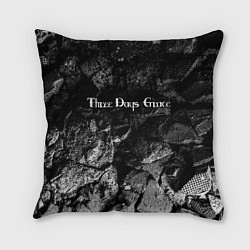 Подушка квадратная Three Days Grace black graphite, цвет: 3D-принт