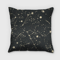 Подушка квадратная Звёздная карта, цвет: 3D-принт