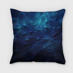Подушка квадратная Абстрактные волны глубины, цвет: 3D-принт