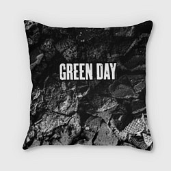 Подушка квадратная Green Day black graphite, цвет: 3D-принт