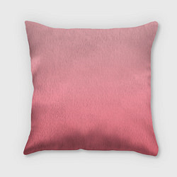 Подушка квадратная Нежный розовый градиент, цвет: 3D-принт