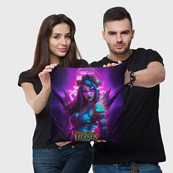 Подушка квадратная League Of Legends Akali Kda, цвет: 3D-принт — фото 2