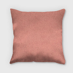 Подушка квадратная Однотонный персиковый текстура, цвет: 3D-принт