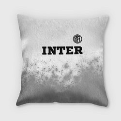 Подушка квадратная Inter sport на светлом фоне посередине, цвет: 3D-принт