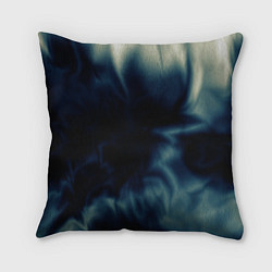 Подушка квадратная Абстрактный тёмно-синий, цвет: 3D-принт