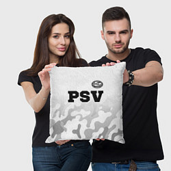 Подушка квадратная PSV sport на светлом фоне посередине, цвет: 3D-принт — фото 2