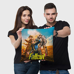 Подушка квадратная Fallout all, цвет: 3D-принт — фото 2