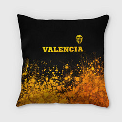 Подушка квадратная Valencia - gold gradient посередине, цвет: 3D-принт