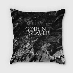 Подушка квадратная Goblin Slayer black graphite, цвет: 3D-принт