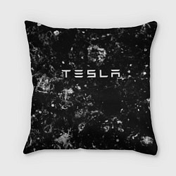 Подушка квадратная Tesla black ice, цвет: 3D-принт