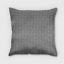 Подушка квадратная Чёрно-белый текстурированный полосы, цвет: 3D-принт