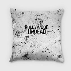 Подушка квадратная Hollywood Undead dirty ice, цвет: 3D-принт