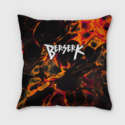 Подушка квадратная Berserk red lava, цвет: 3D-принт
