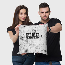 Подушка квадратная Red Dead Redemption dirty ice, цвет: 3D-принт — фото 2