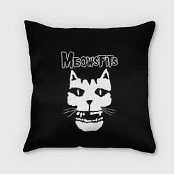 Подушка квадратная Misfits - Meowsfits, цвет: 3D-принт