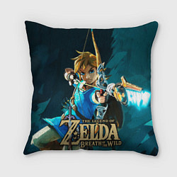Подушка квадратная Zelda - Link, цвет: 3D-принт
