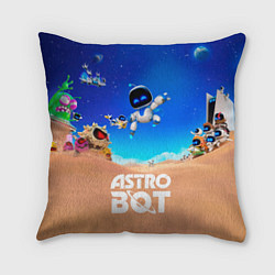 Подушка квадратная Astro bot персонажи, цвет: 3D-принт