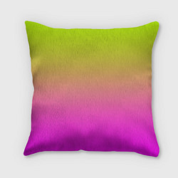 Подушка квадратная Градиент яркий, цвет: 3D-принт