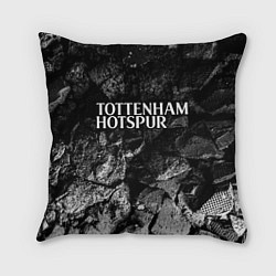 Подушка квадратная Tottenham black graphite, цвет: 3D-принт