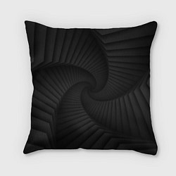 Подушка квадратная Геометрическая темная иллюзия, цвет: 3D-принт
