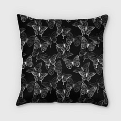 Подушка квадратная Паттерн бабочки, цвет: 3D-принт