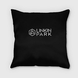 Подушка квадратная Linkin parrk logo chester, цвет: 3D-принт