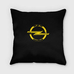 Подушка квадратная Opel yellow, цвет: 3D-принт