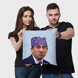 Подушка квадратная Prison mike офис, цвет: 3D-принт — фото 2