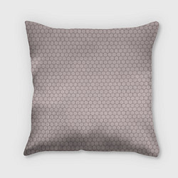 Подушка квадратная Узор - сетка соты, цвет: 3D-принт