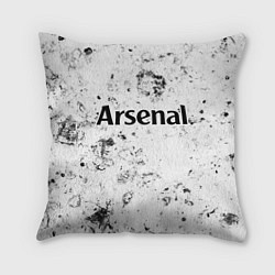 Подушка квадратная Arsenal dirty ice, цвет: 3D-принт