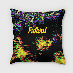 Подушка квадратная Fallout краски, цвет: 3D-принт