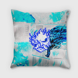 Подушка квадратная Samurai logo howl, цвет: 3D-принт