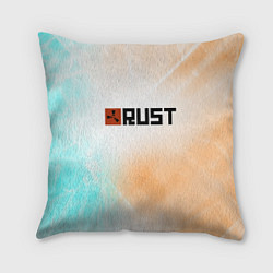 Подушка квадратная RUST gradient, цвет: 3D-принт