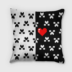 Подушка квадратная Minecraft pattern love, цвет: 3D-принт