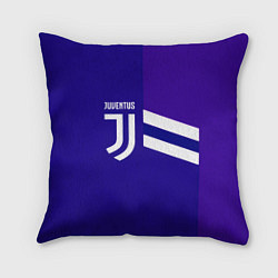 Подушка квадратная Juventus sport geometry line, цвет: 3D-принт