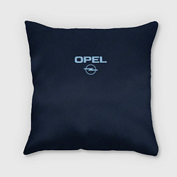 Подушка квадратная Opel тёмно-синий, цвет: 3D-принт