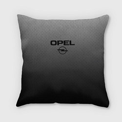 Подушка квадратная Opel тёмно-серый градиент, цвет: 3D-принт
