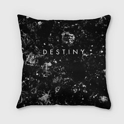 Подушка квадратная Destiny black ice, цвет: 3D-принт