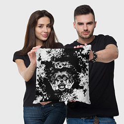 Подушка квадратная My Chemical Romance рок пес, цвет: 3D-принт — фото 2