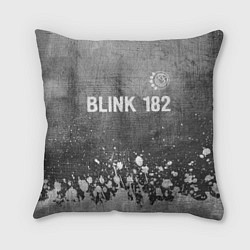 Подушка квадратная Blink 182 - grey gradient посередине, цвет: 3D-принт