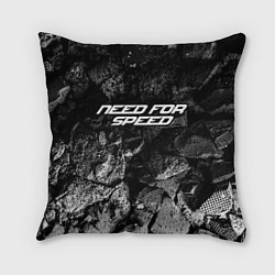 Подушка квадратная Need for Speed black graphite, цвет: 3D-принт