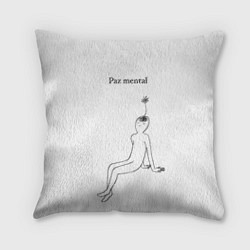 Подушка квадратная Ментальный образ учителя, цвет: 3D-принт